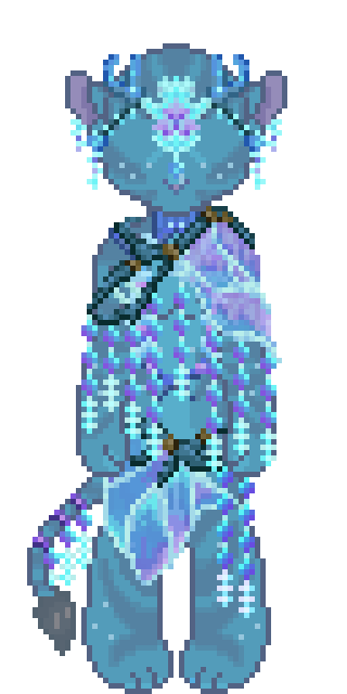 The craftable Crystal Voices costume set from Na'vi Me 2