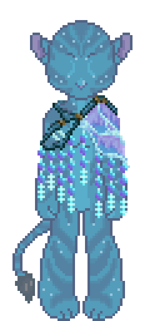 The craftable Crystal Voices Shawl from Na'vi Me 2