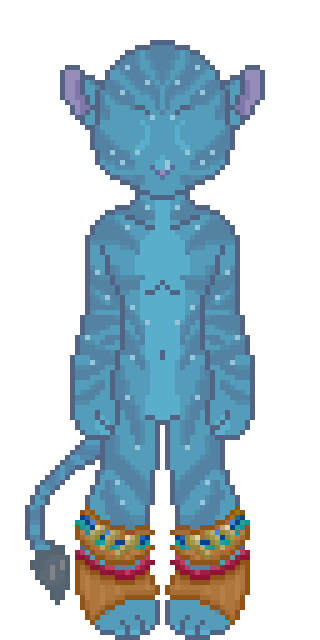 The craftable Daybreak Dancer Legs from Na'vi Me 2