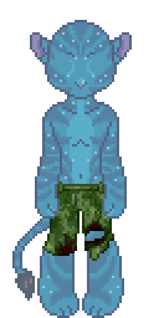 The craftable Fallen Soldier Pants from Na'vi Me 2