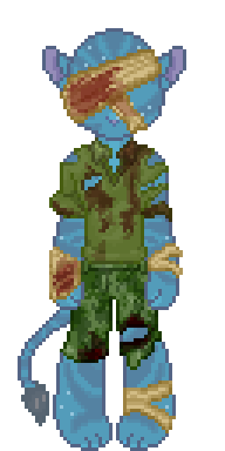 The craftable Fallen Soldier costume set from Na'vi Me 2