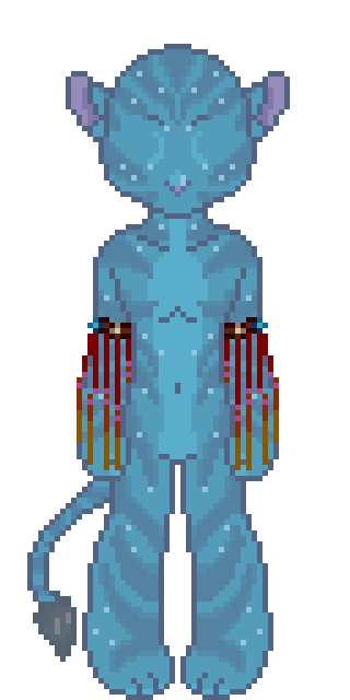 The craftable Ornate Tassel Arms from Na'vi Me 2