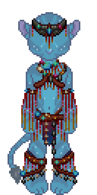 The craftable Ornate Tassel costume set from Na'vi Me 2