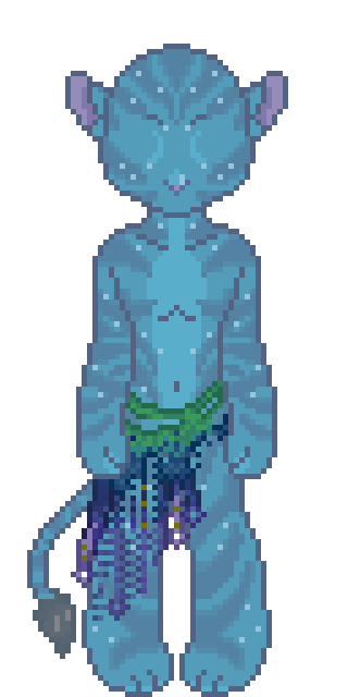 The craftable Painted Artisan Loincloth from Na'vi Me 2
