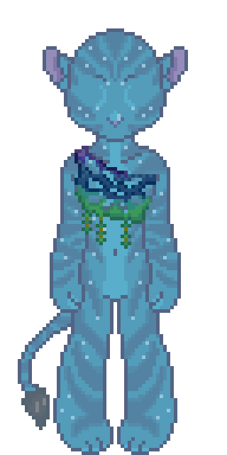 The craftable Painted Artisan Torso from Na'vi Me 2